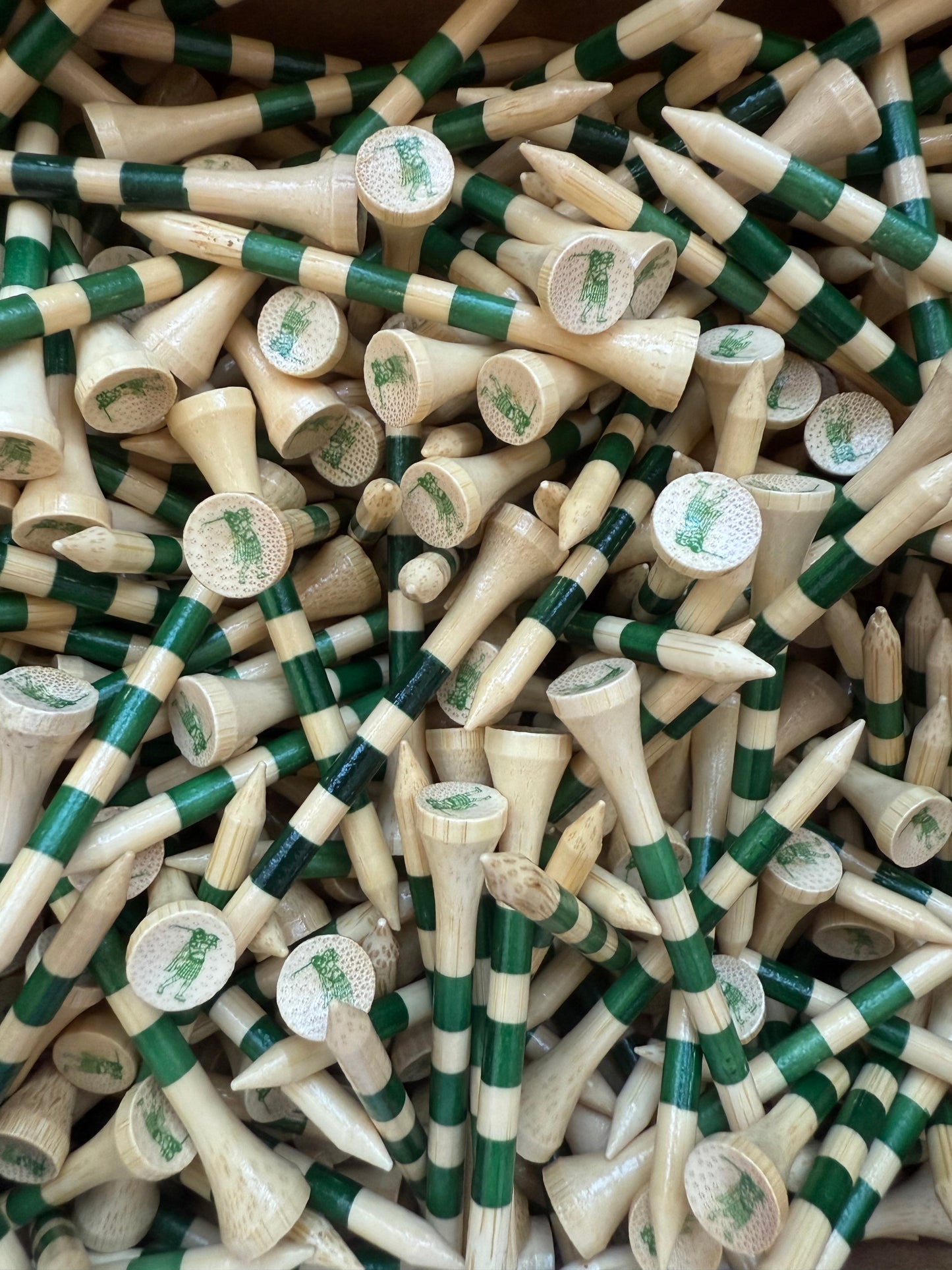 Premium Natural Wood Golf Tees 50 Pack - 2 3/4 Inch | Claddagh Greens Golf